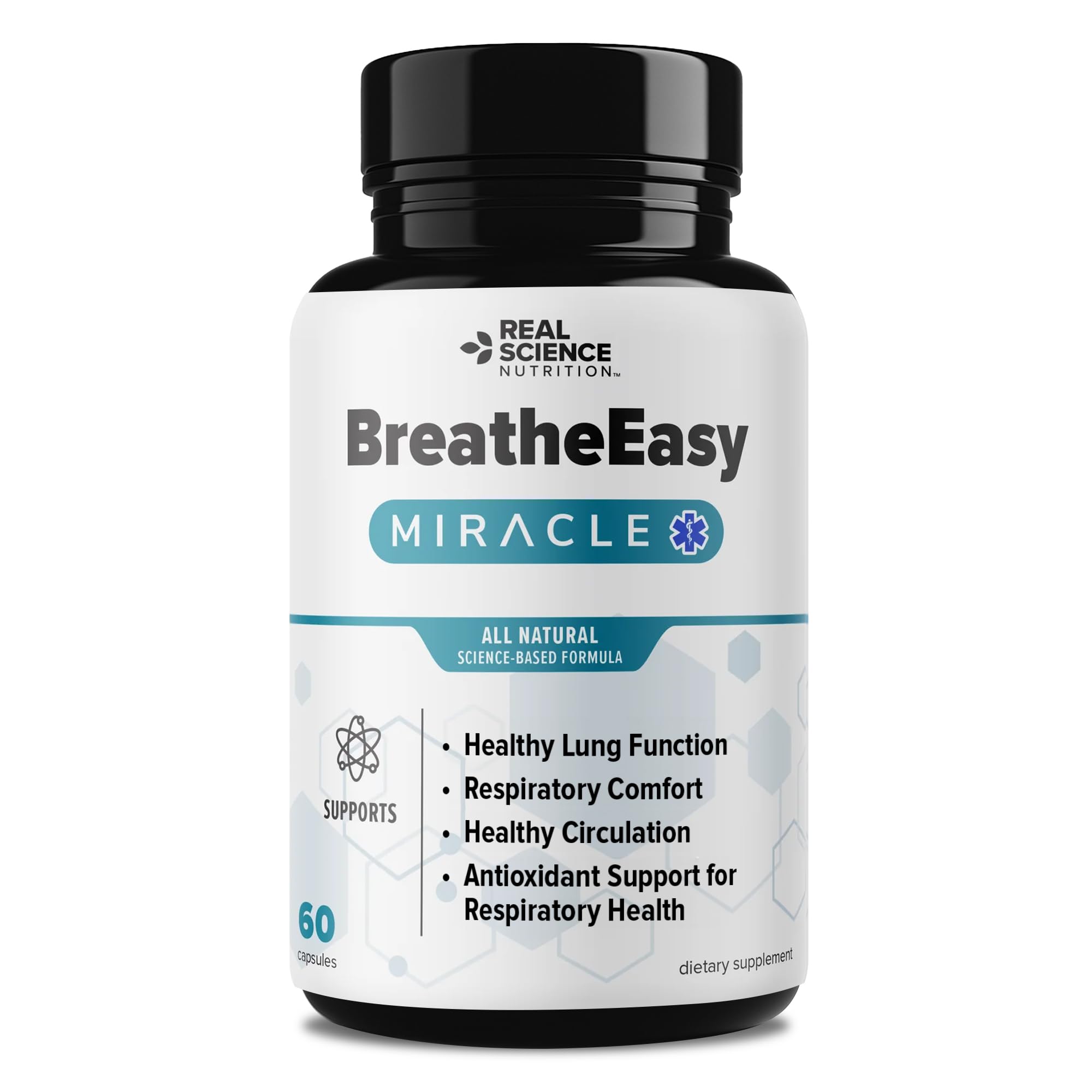 Real Science Nutrition BreatheEasy Lung Support Supplement for Lung Health & Respiratory Wellness – Lung Cleanse Formula with Vinitrox, GABA for Circulation Support - Made in USA - 60 Capsules Real Science Nutrition buy supplements canada