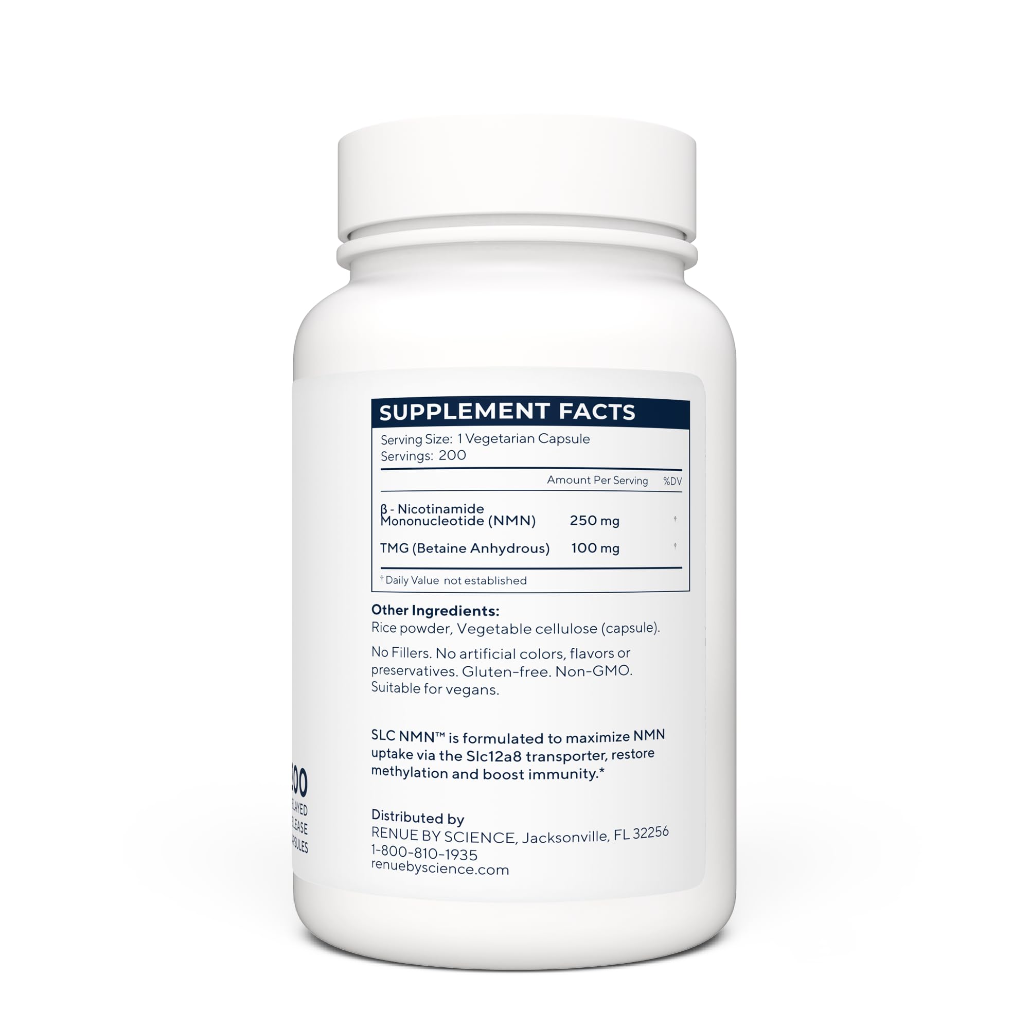 Renue By Science NMN Supplement | 200 SLC Enteric Capsules - 250mg Nicotinamide Mononucleotide per Serving | Delayed Release for Increased Absorption | Manufactured in The USA Renue By Science buy supplements canada