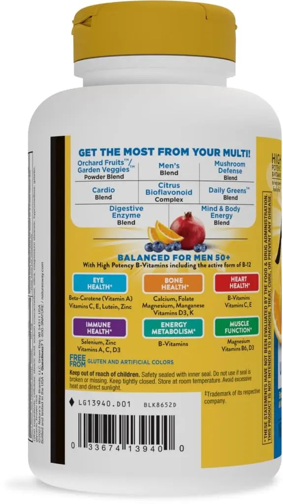 Alive! Once Daily Men's 50+ Ultra - 60 Tablets by Nature's Way Nature's Way buy supplements canada