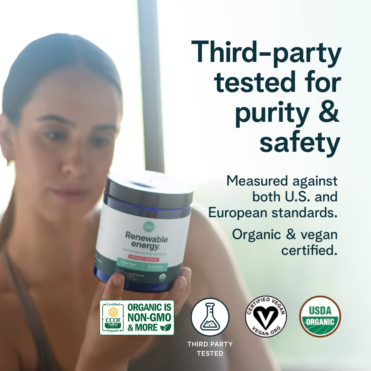 Ora Organic Natural Pre Workout Powder - Raspberry Lemonade Flavor- Provides Jitter Free Energy, Focus, Hydration, & Endurance - Vegan, Certified Organic, Soy, Dairy, & Gluten Free, 20 Servings Ora Organic buy supplements canada