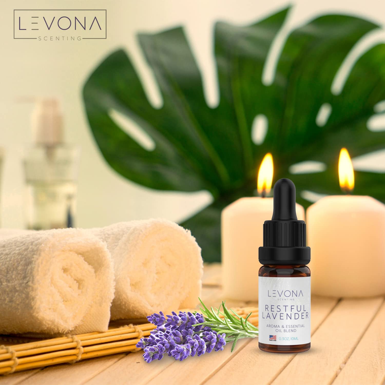 Levona Scents Pure Essential Oils for Diffusers for Home Luxury Scents - Restful Lavender Essential Oil LEVONA SCENT buy supplements canada