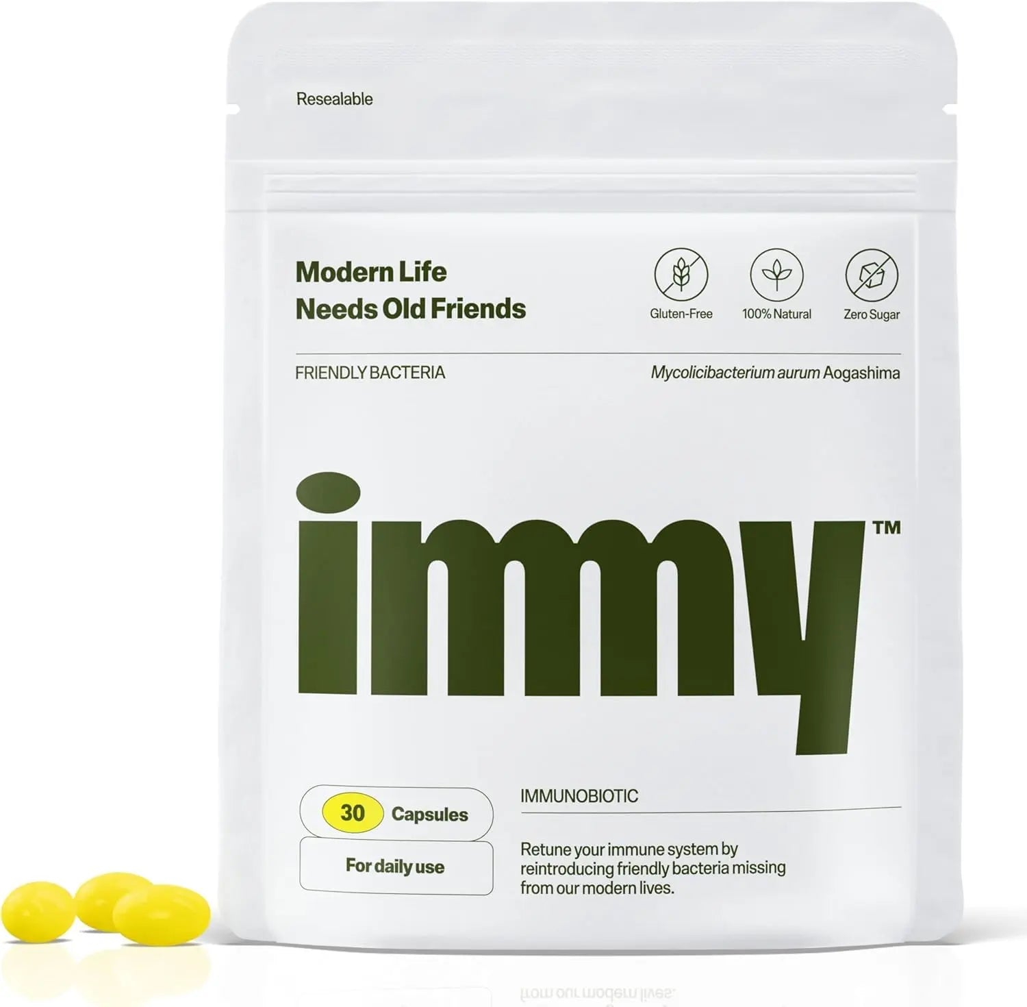 IMMY Immune Supplement for Mood Support and Gut Health, 30 ct. - Supports Joint Relief, Focus & Mood Support, Natural Calming Aid IMMY buy supplements canada
