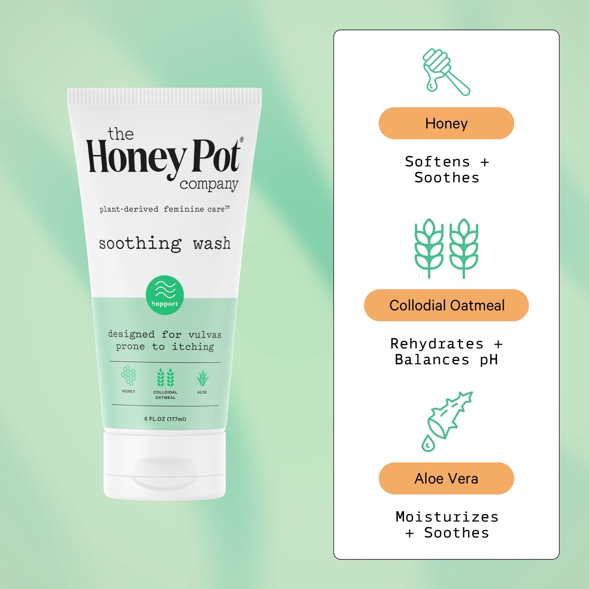 The Honey Pot Company - Anti-Itch Soothing Colloidal Oatmeal Wash - Plant Derived Feminine Care The Honey Pot Company buy supplements canada