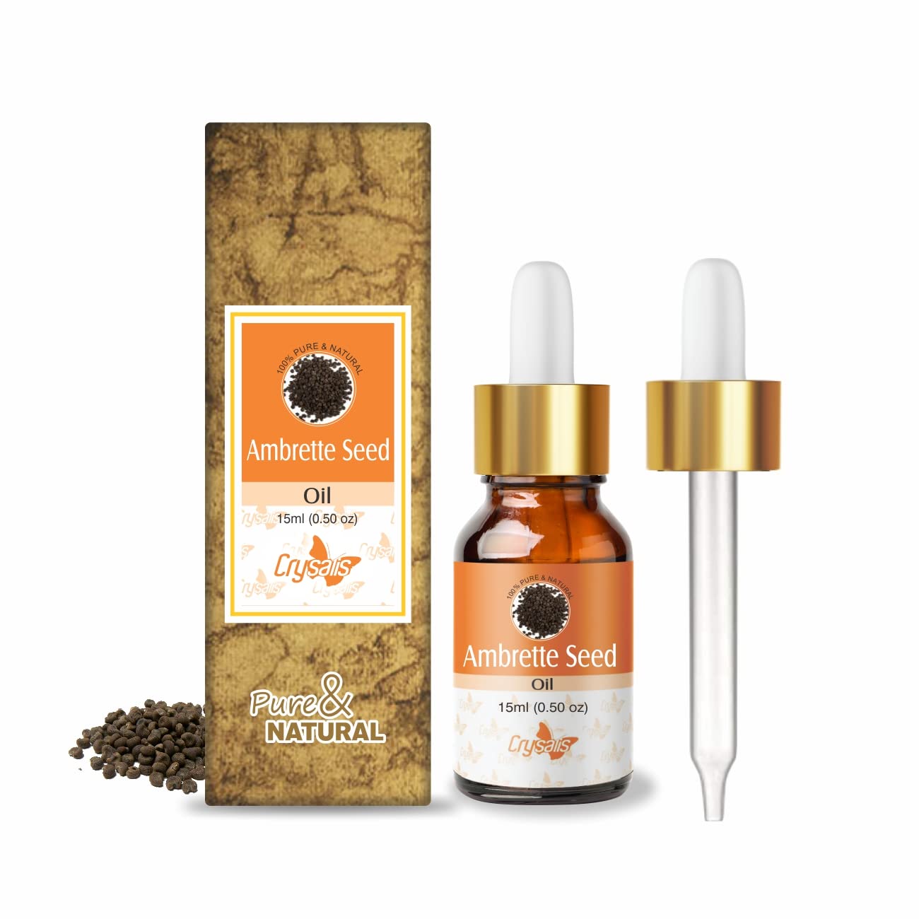 Crysalis Ambrette Seed (Abelmoschus moschatus) Oil - 0.51 Fl Oz (15ml) Crysalis buy supplements canada