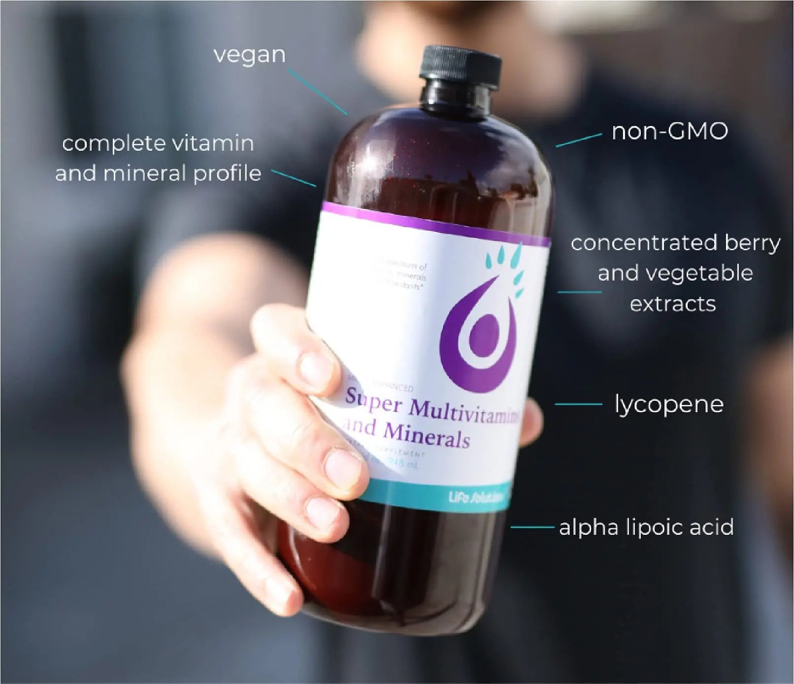 Liquid Super Multivitamin and Minerals - Premium Liquid Vitamins for Enhanced Absorption - Daily Liquid Multivitamin Supplement Life Solutions buy supplements canada