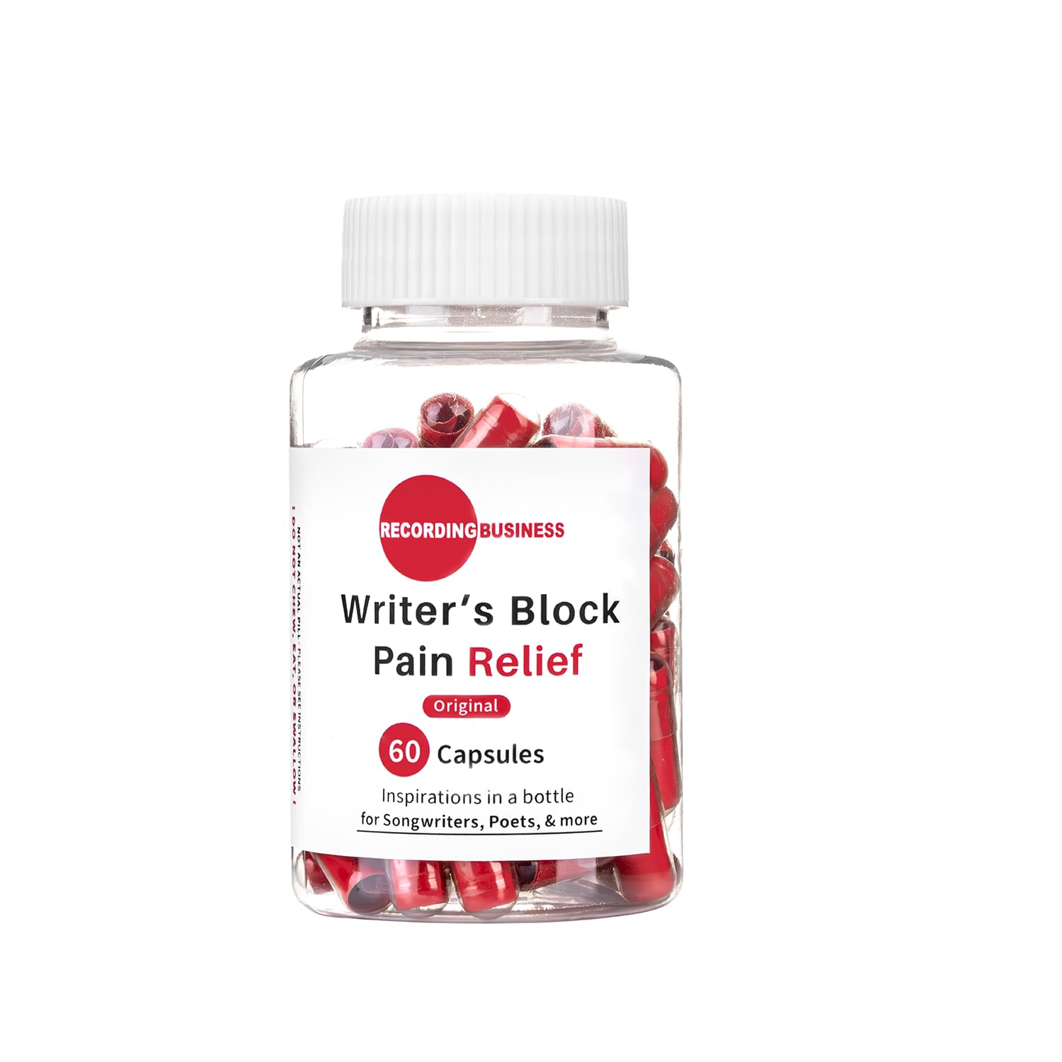 Recording Business Writer's Block Pain Relief (60 Original Songwriting Prompts in Capsules) for Artists/Musicians, Songwriters, & Poets Recording Business buy supplements canada
