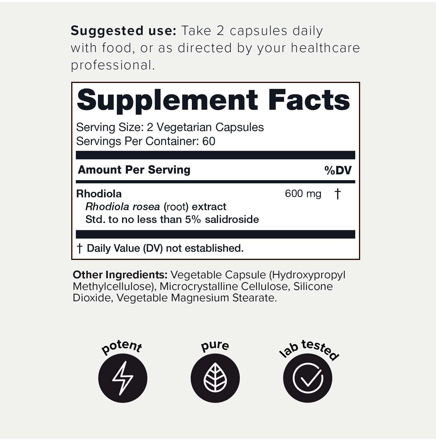 Toniiq Triple-Strength 600mg Rhodiola Rosea - 120 Capsules - 5% Salidroside Concentrat Toniiq buy supplements canada