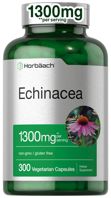 Horbäach Echinacea Extract Capsules | 300 Count | Vegan, Non-GMO, Gluten Free Supplement Horbäach buy supplements canada