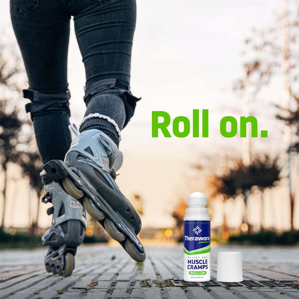 Theraworx Relief for Muscle Cramps Roll-On Fast-Acting Muscle Spasm, Leg Soreness with Magnesium Sulfate - 2.5 oz - 1 Count Theraworx buy supplements canada