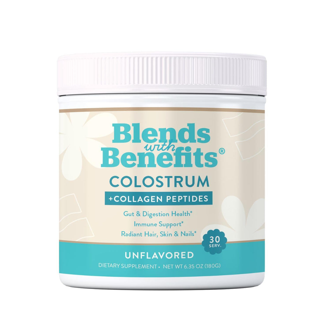 360 Nutrition Blends with Benefits Bovine Colostrum + Collagen Peptides Powder for Gut Health, Hair & Skin Beauty, Immune Support | Grass-Fed, No Added Sugar, Unflavored 6 oz 360 Nutrition buy supplements canada