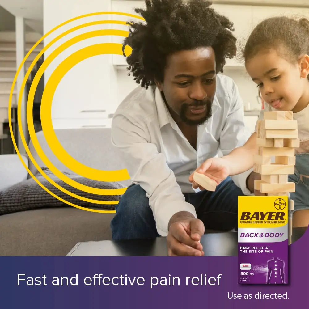 Bayer Extra Strength 500mg Aspirin Plus Caffeine for Powerful Pain Relief, 200 Coated Caplets Bayer buy supplements canada