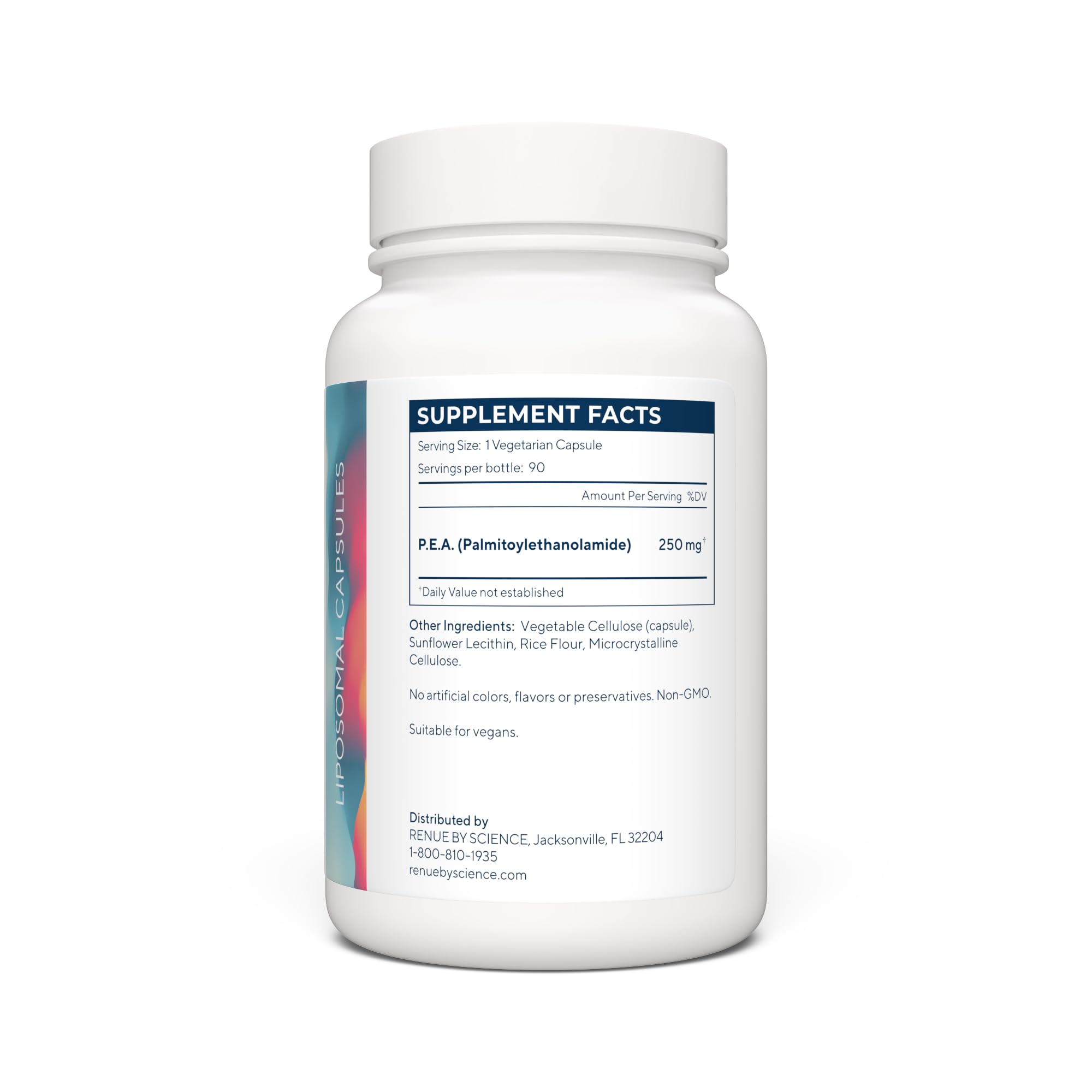 Renue By Science P.E.A | Liposomal Pea Palmitoylethanolamide Supplement | 90 P.E.A Capsules - 250mg Palmitoylethanolamide per Serving | Non-GMO | Made in The USA & Third-Party Tested Renue By Science buy supplements canada
