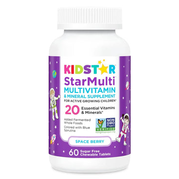 KidStar Nutrients StarMulti, Chewable Multivitamin and Multimineral Tablets for Kids, Plus Organic Fermented Whole Foods KidStar Nutrients buy supplements canada