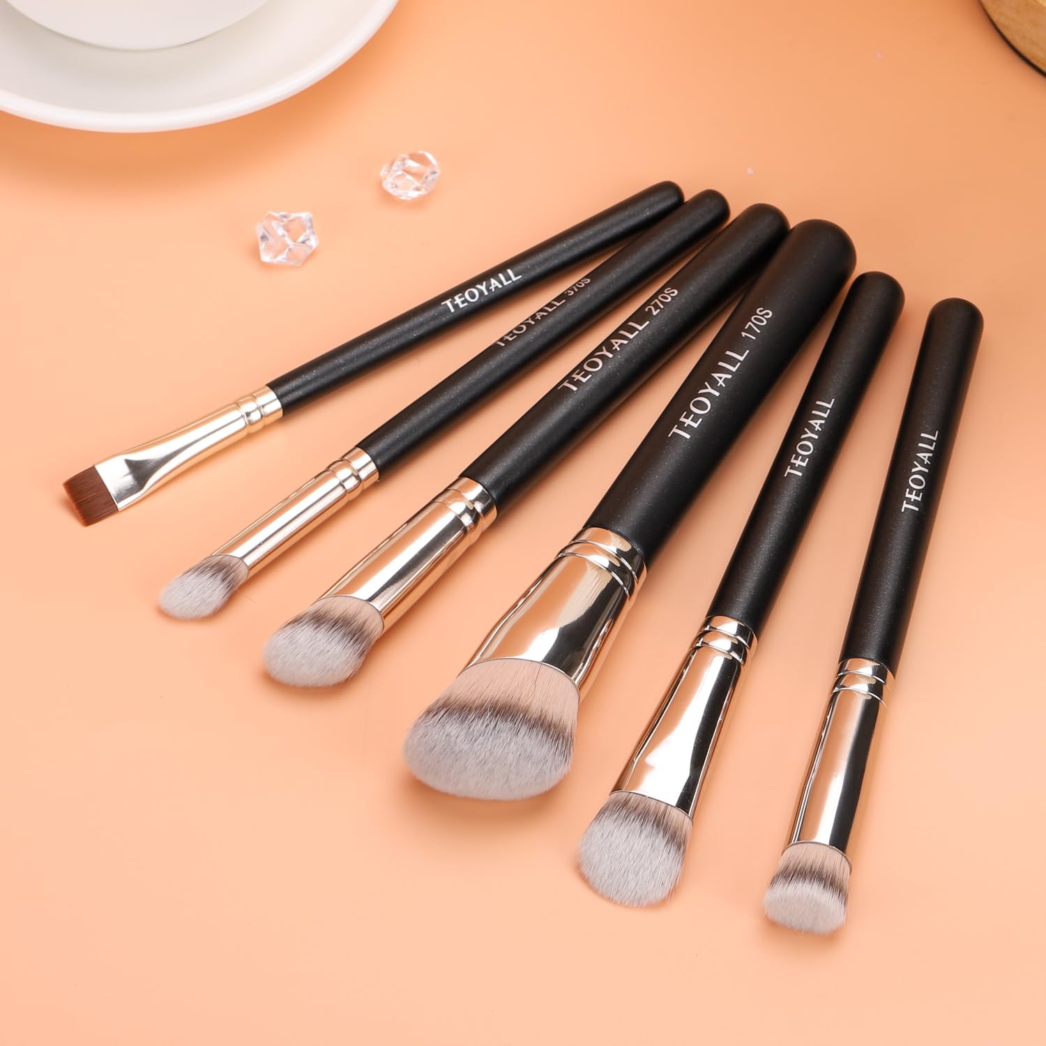 TEOYALL Foundation Contour Conceal Brush Set, 3PCS Angled Synthetic Kabuki Brush for Blending Setting Buffing with Liquid, Cream and Powder Cosmetic (170S/270S/370S) TEOYALL buy supplements canada