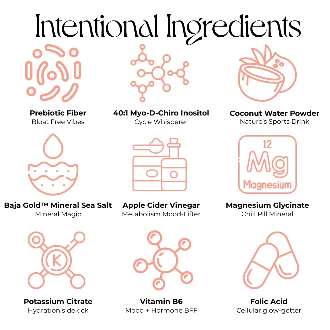 Iris Hormone Health Electrolyte Drink Mix | PCOS Support + Ovarian Function | 40:1 Myo & D‑Chiro Inositol, Magnesium, Prebiotic Fiber | Variety Pack, 15 Hydration Powder Packets Iris buy supplements canada
