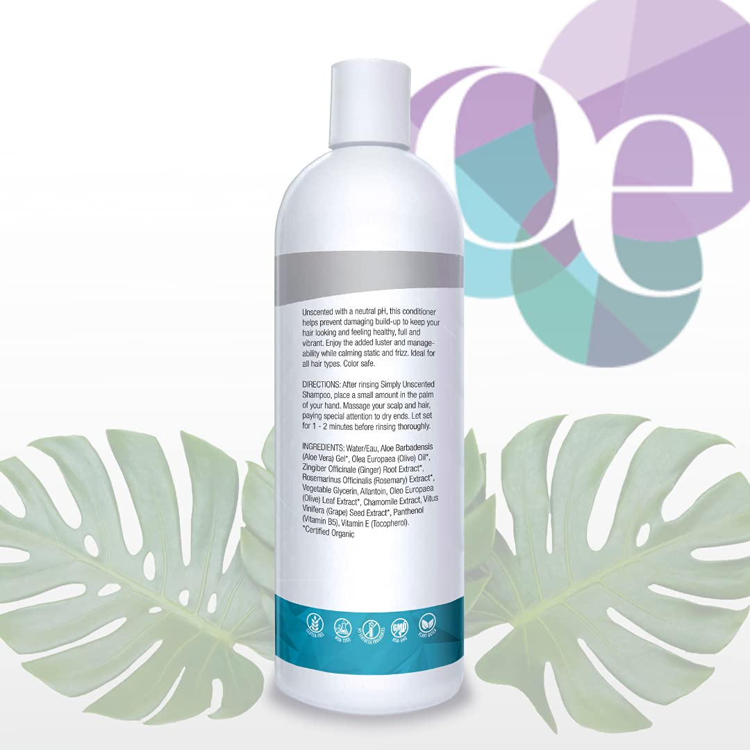 Organic Excellence Sulfate Free Conditioner - Fragrance, Gluten, Paraben Free, Color Safe. Organic Herb Extracts and Oils, Natural Hair Care for the Whole Family, 16 fl ounces (473 ml) Organic Excellence buy supplements canada