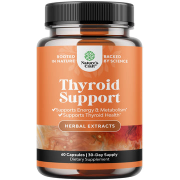 Herbal Thyroid Support Complex - Iodine Thyroid Supplement with L Tyrosine Bladderwrack Natures Craft buy supplements canada