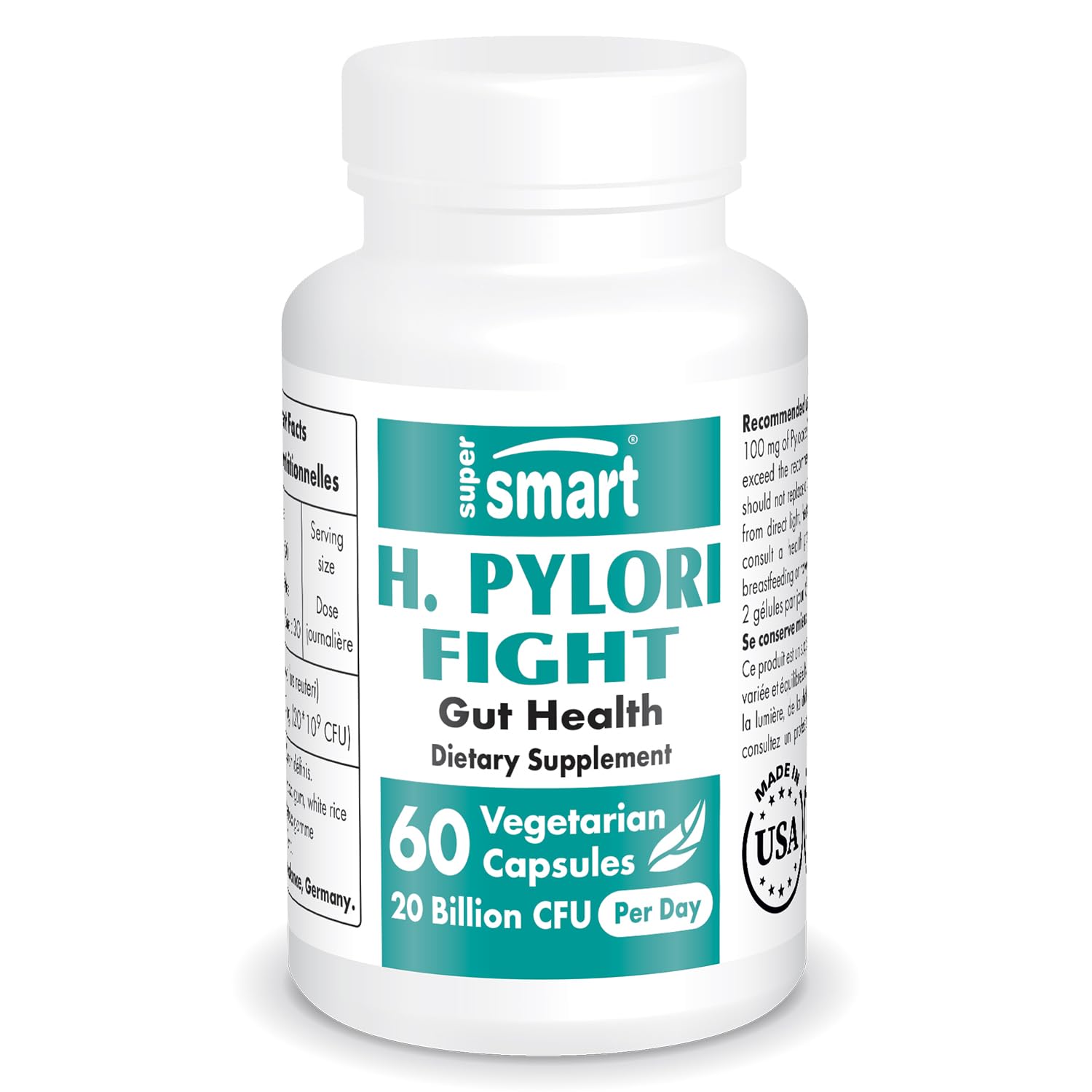 Supersmart - H. Pylori Fight Natural Treatment 20 Billion CFU per Day (Probiotic Lactobac Supersmart buy supplements canada