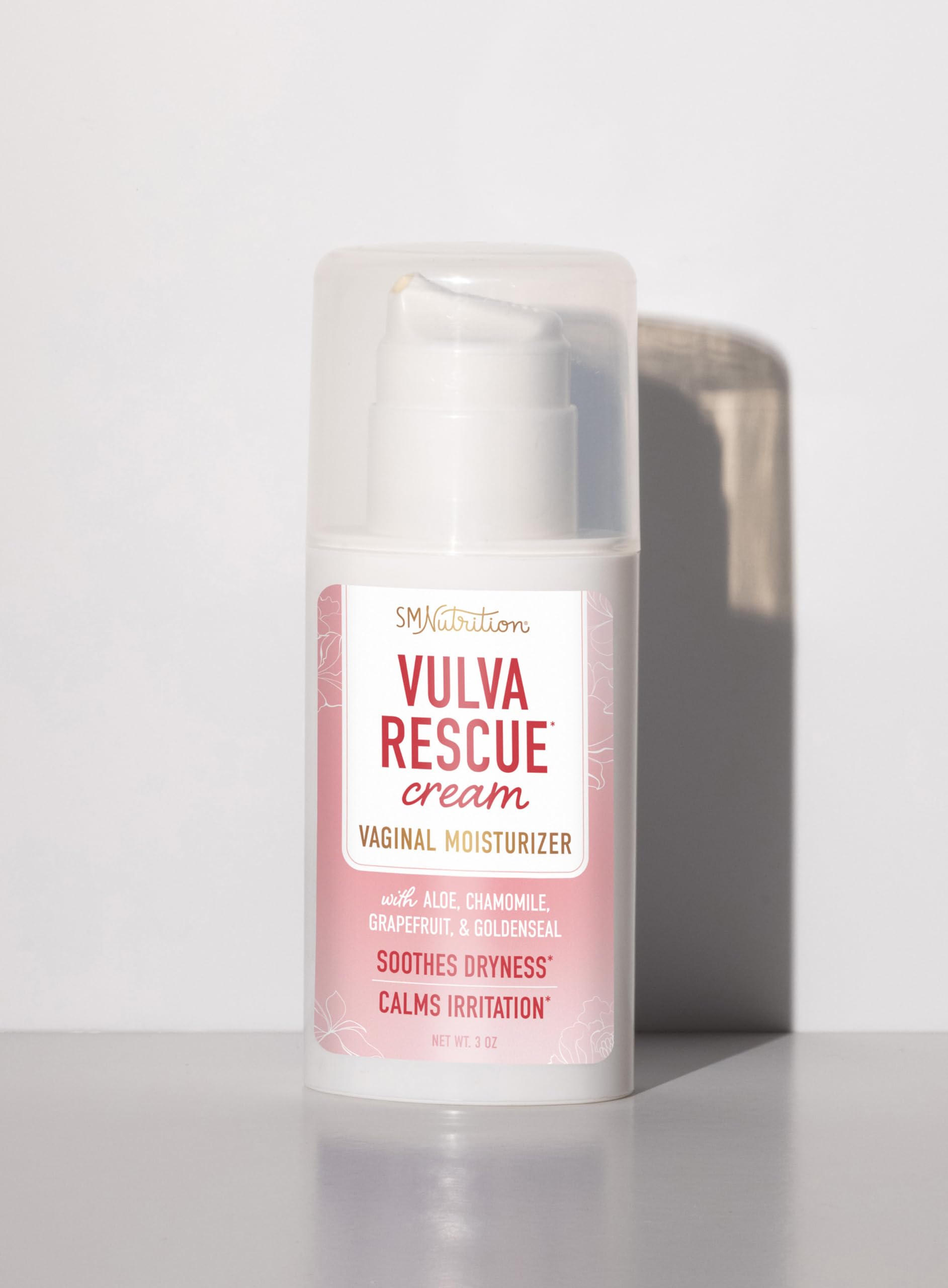Vulva Rescue Moisturizer Cream | 3oz. PUMP | Soothes Vaginal Itch & Dryness | No Estrogen or Fragrance SMNutrition buy supplements canada