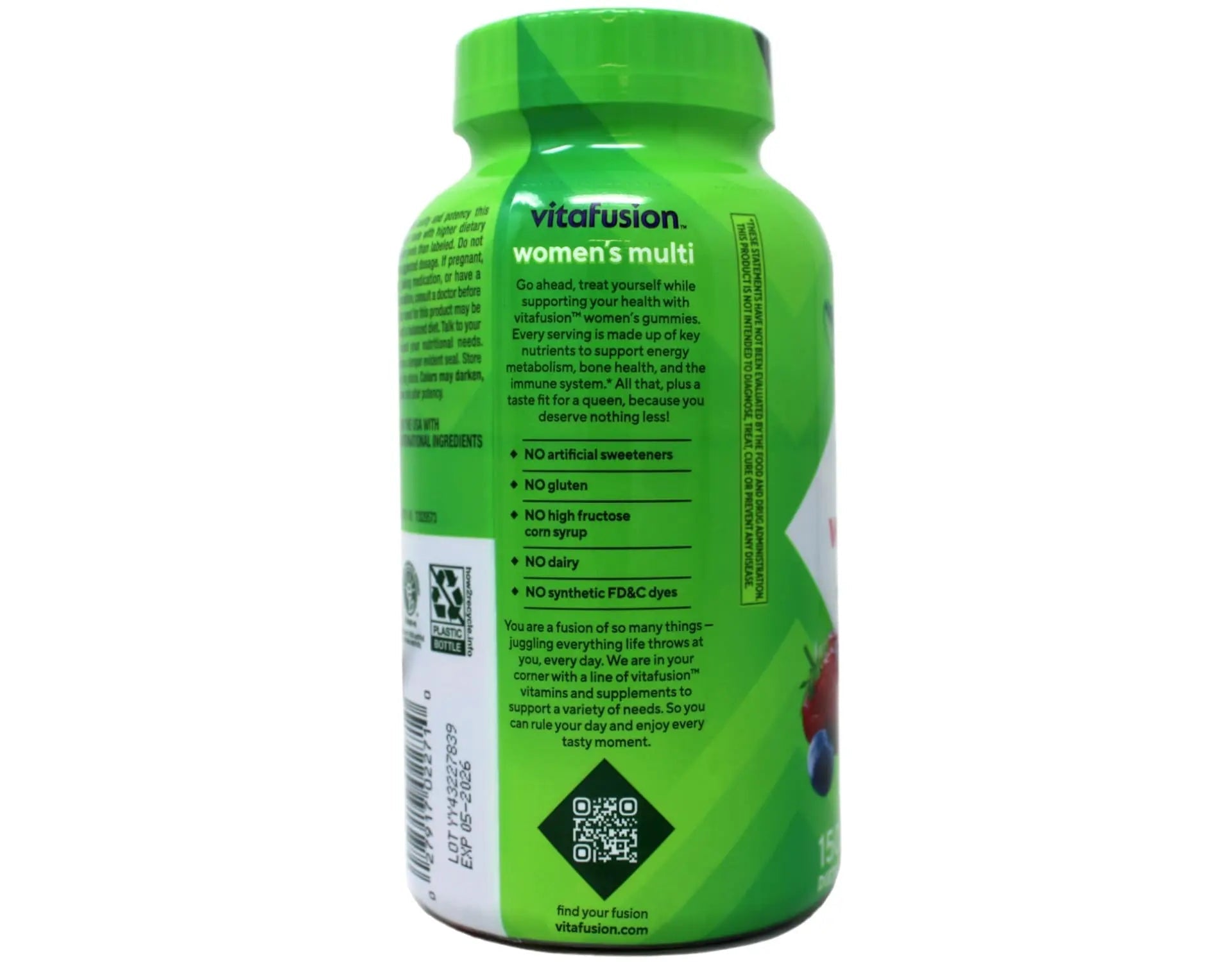 Vitafusion 150 Count with Vitamins A, C, D, E, B-6 and B-12 Womens Multivitamin Gummies, Berry Flavored Daily Vitamins for Women Vitafusion buy supplements canada
