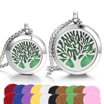 Aromatherapy Essential Oil Diffuser Necklace Tree of Life Cloud Design Stainless Steel Locket JEAN SMILE buy supplements canada