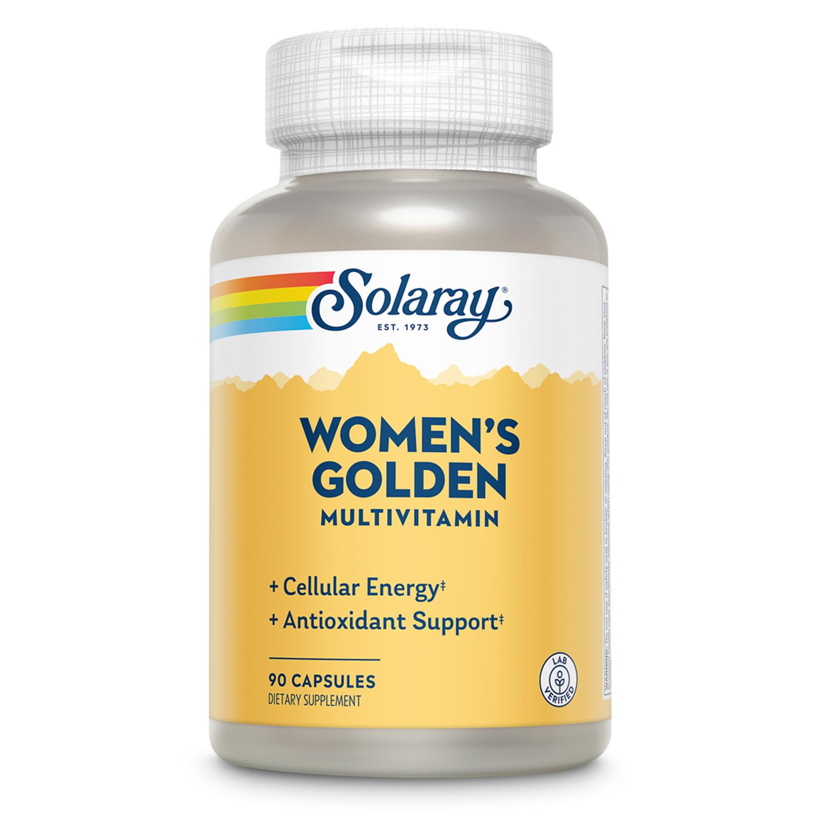 SOLARAY Women's Golden Multivitamin Supplement - Daily Wellness Vitamins for Women, Nutrient Rich, Cellular Energy Support Caps, Complex with Vitamins A, C, D, & E, Biotin, Calcium & More- 90 Capsules SOLARAY buy supplements canada