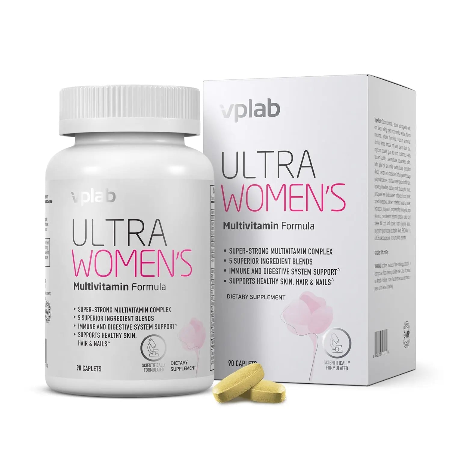 VPLab Ultra Women's Multivitamin Formula - Supplement for Hair, Skin & Nails with Biotin, Iron, Vitamin B, D, C & Zinc, Folate vplab nutrition buy supplements canada