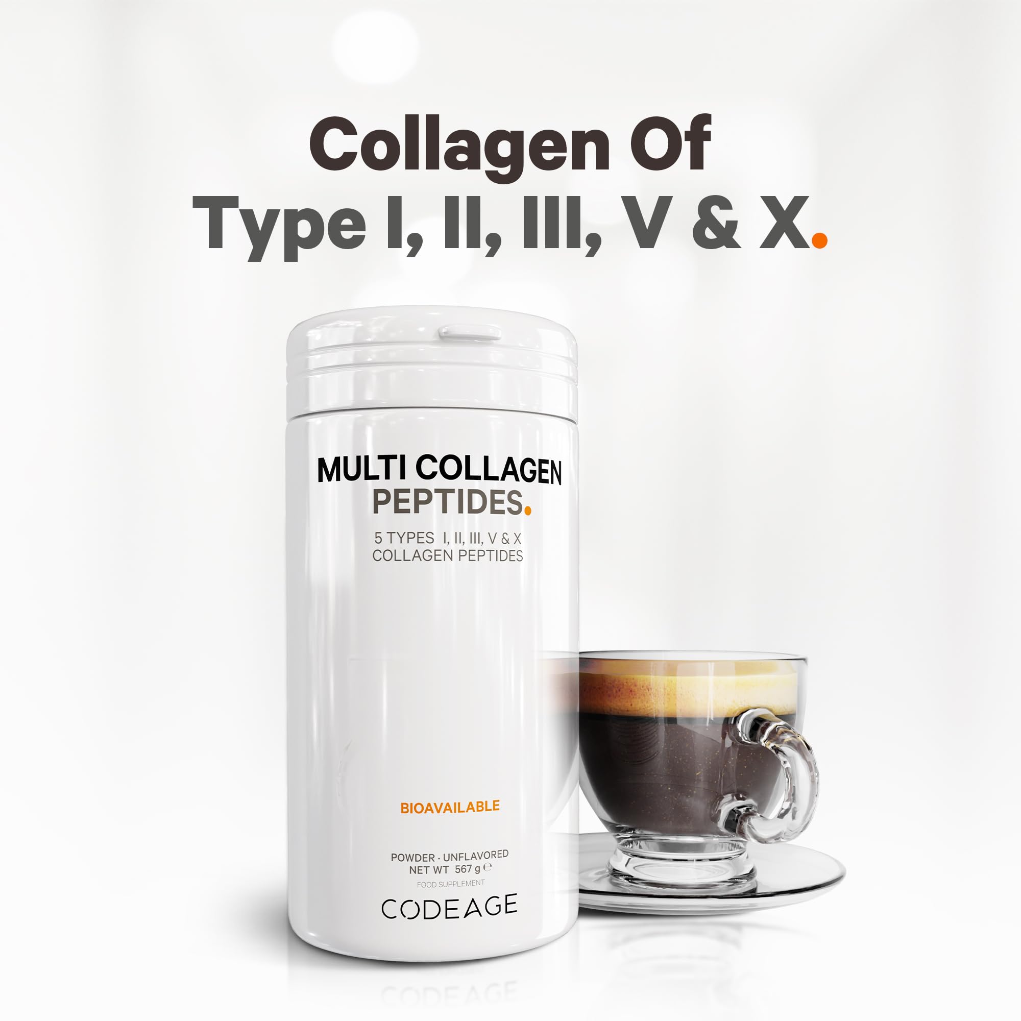 Codeage Multi Collagen Protein Powder Peptides, 2-Month Supply, Hydrolyzed, Type I, II, III, V, X Grass Fed Codeage buy supplements canada