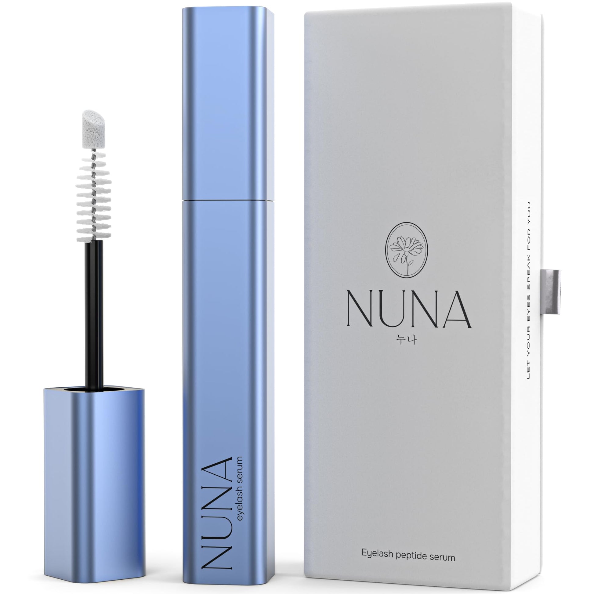 NUNA Eyelash Growth Support Serum 6ml – Eye Lash and Eyebrow Enhancing Serum for Women & Men with Biotin - Korean Multi Peptide & Natural Extracts NUNA buy supplements canada