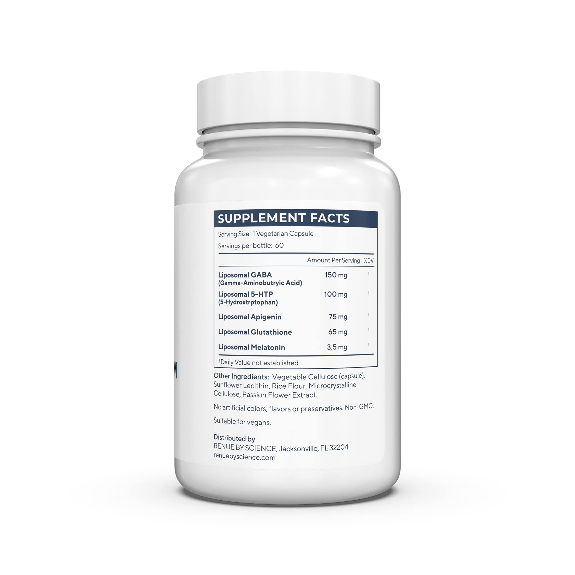 Renue By Science Restore PM | Liposomal Melatonin GABA Supplements | 60 Capsules with Melatonin (3.5mg) 5HTP (100mg) Glutathione (65mg) Apigenin (75mg) GABA (150mg) - Non-GMO | Made in The USA Renue By Science buy supplements canada