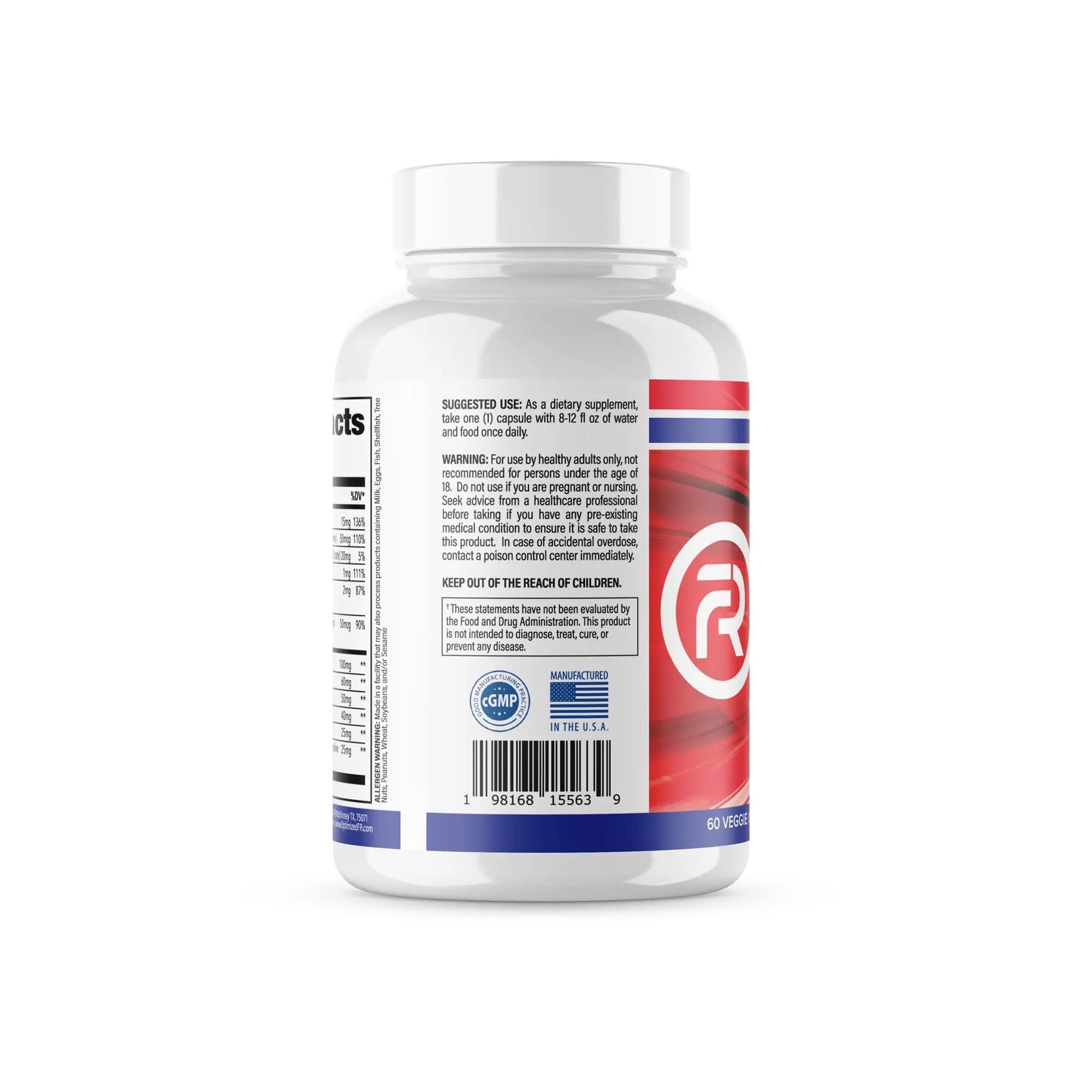 Fit4Duty Multivitamin+ for First Responders, One a Day Multivitamin Plus Other nutrients, 60 Servings, 2 Month Supply Optimized FR buy supplements canada