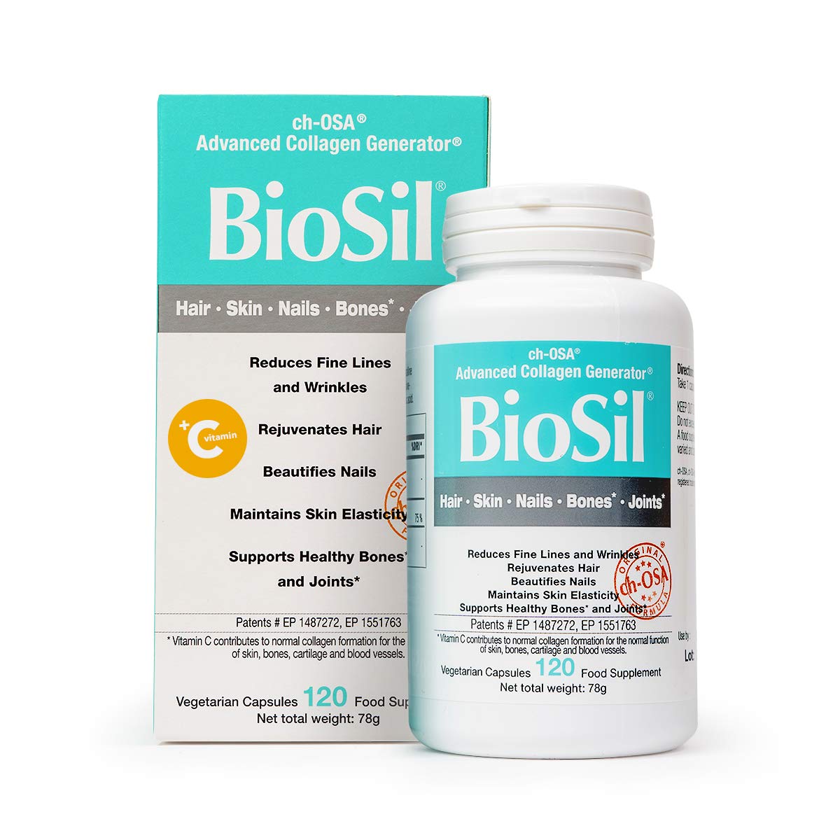 Collagen Supplements for Women & Men [120 ct.] - Advanced Collagen Complex to Stimulate Collagen, Keratin & Elastin Production BioSil buy supplements canada