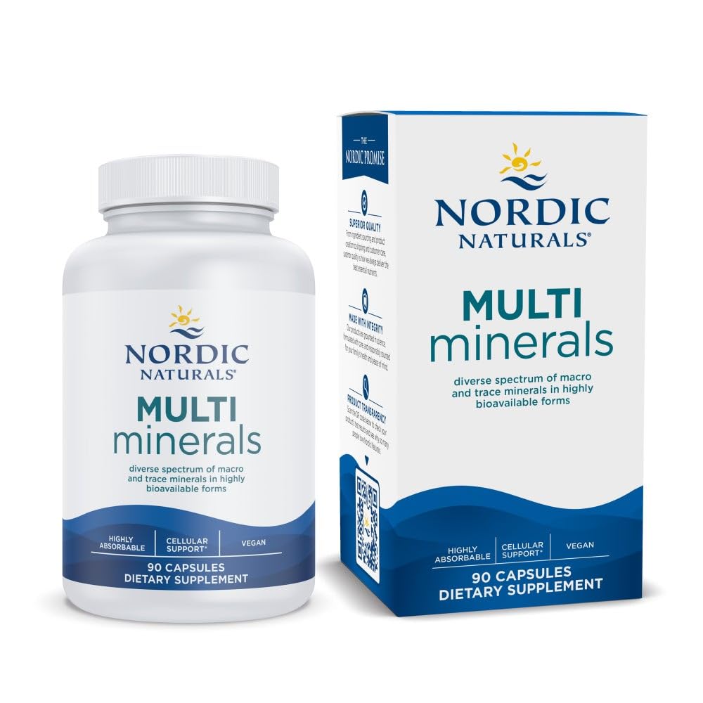 Nordic Naturals Multi Minerals, Unflavored - 90 Capsules - 11 Essential Minerals - Optimal Health & Wellness - Certified Vegan - Non-GMO - 30 Servings Nordic Naturals buy supplements canada