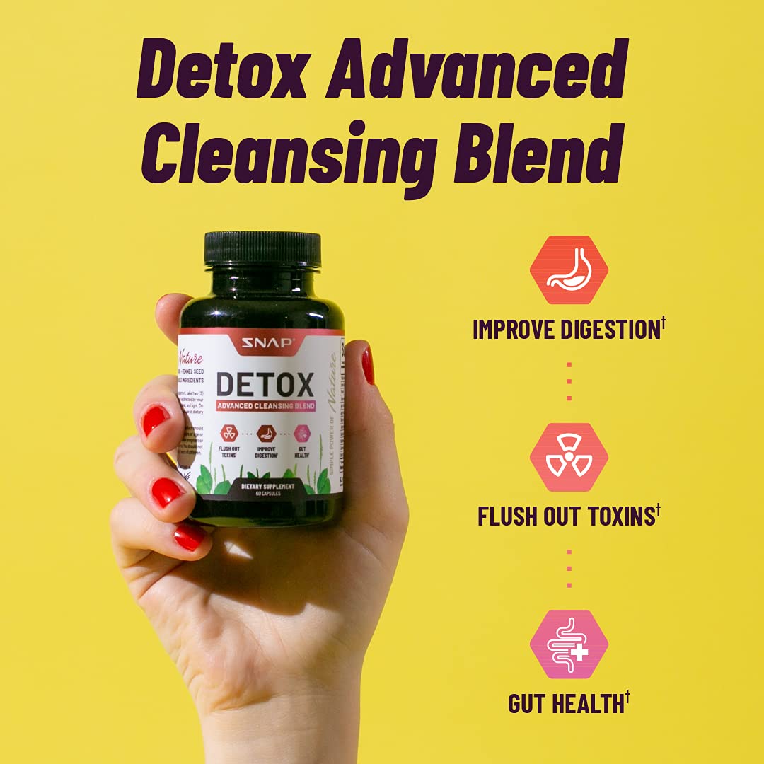 Snap Supplements Detox Cleanse Capsules - Advanced Blend for Full Body Detox & Cleans Snap Supplements buy supplements canada