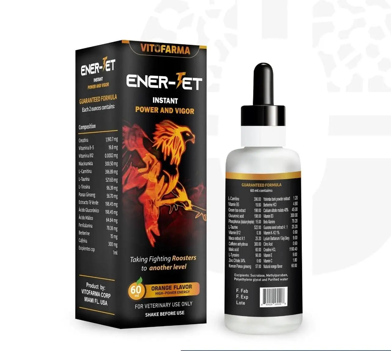 VITOFARMA Ener-Jet Energy Booster for Rooster Natural Multivitamin - Liquid 60 ml VITOFARMA buy supplements canada