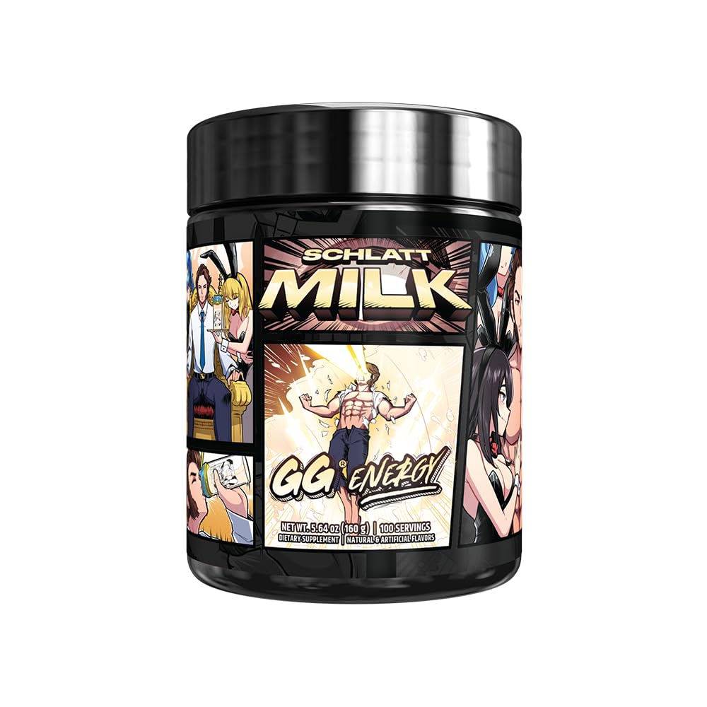 Gamer Supps GG Energy - Schlatt Milk by jschlatt (100 Servings) - Keto Friendly Gaming Energy and Nootropic Blend, Sugar Free + Organic Caffeine + Vitamins + Immune Support, Powder Drink Gamer Supps buy supplements canada