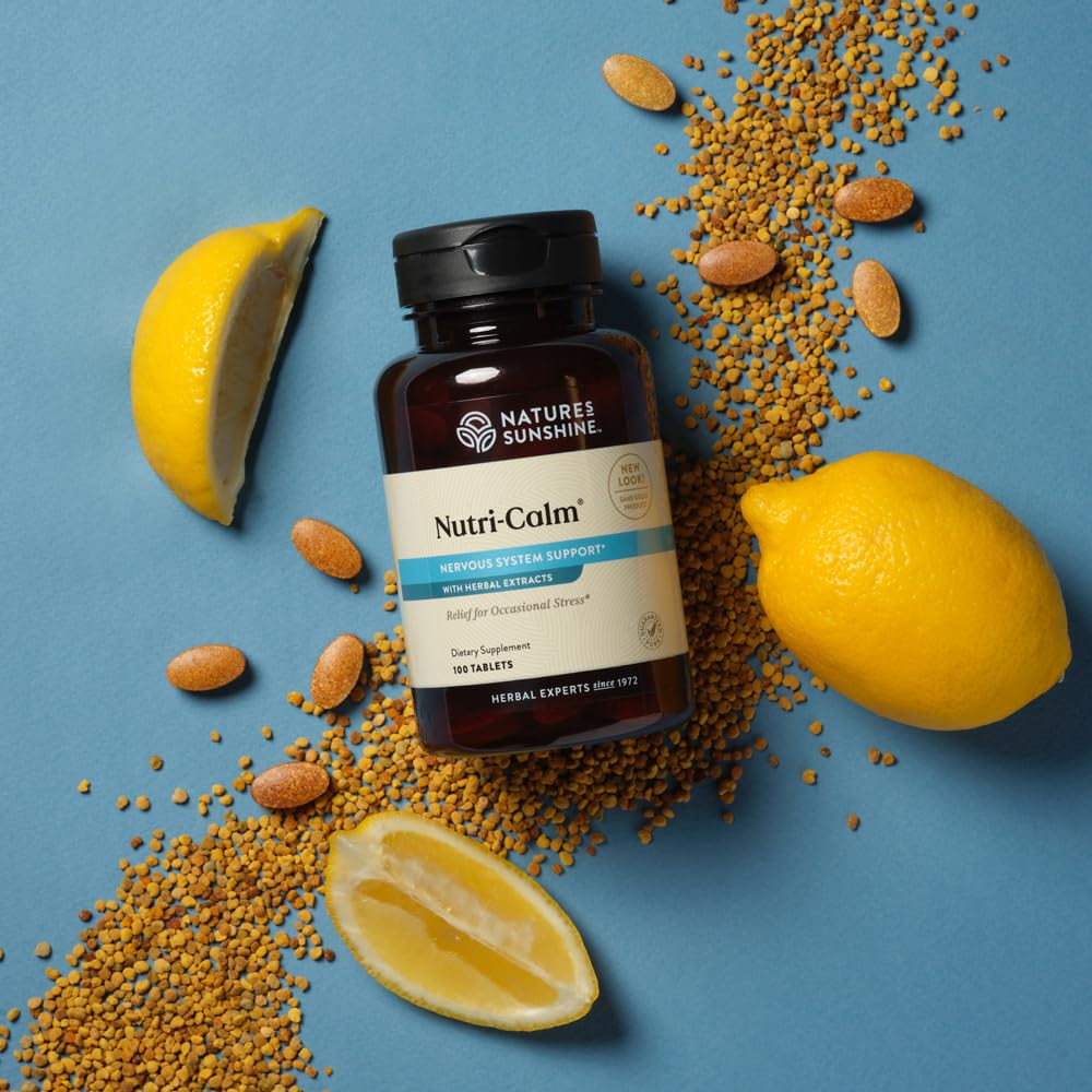 Nature's Sunshine Nutri-Calm- Herbal Stress Relief Supplement for Natural Relief, Mood Support and Boost, Nervous System Support - 100 Count Nature's Sunshine buy supplements canada