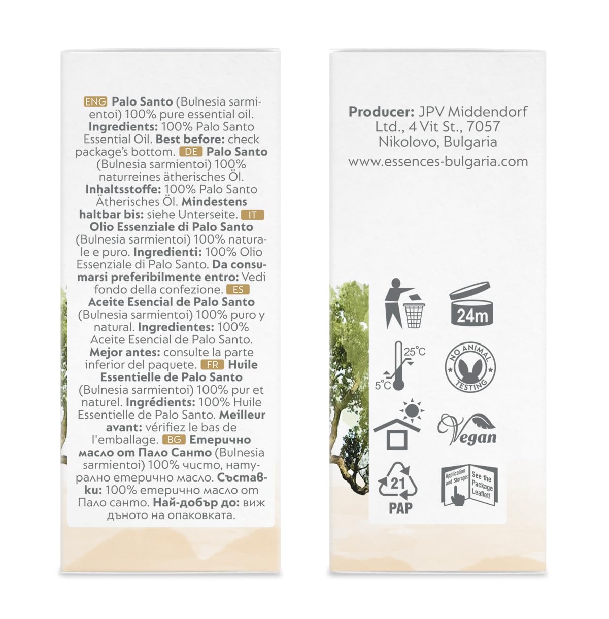 Essences Bulgaria Palo Santo Essential Oil 0.17 Fl Oz 5ml Bulnesia Sarmientoi - 100% Pure Natural Essences Bulgaria buy supplements canada