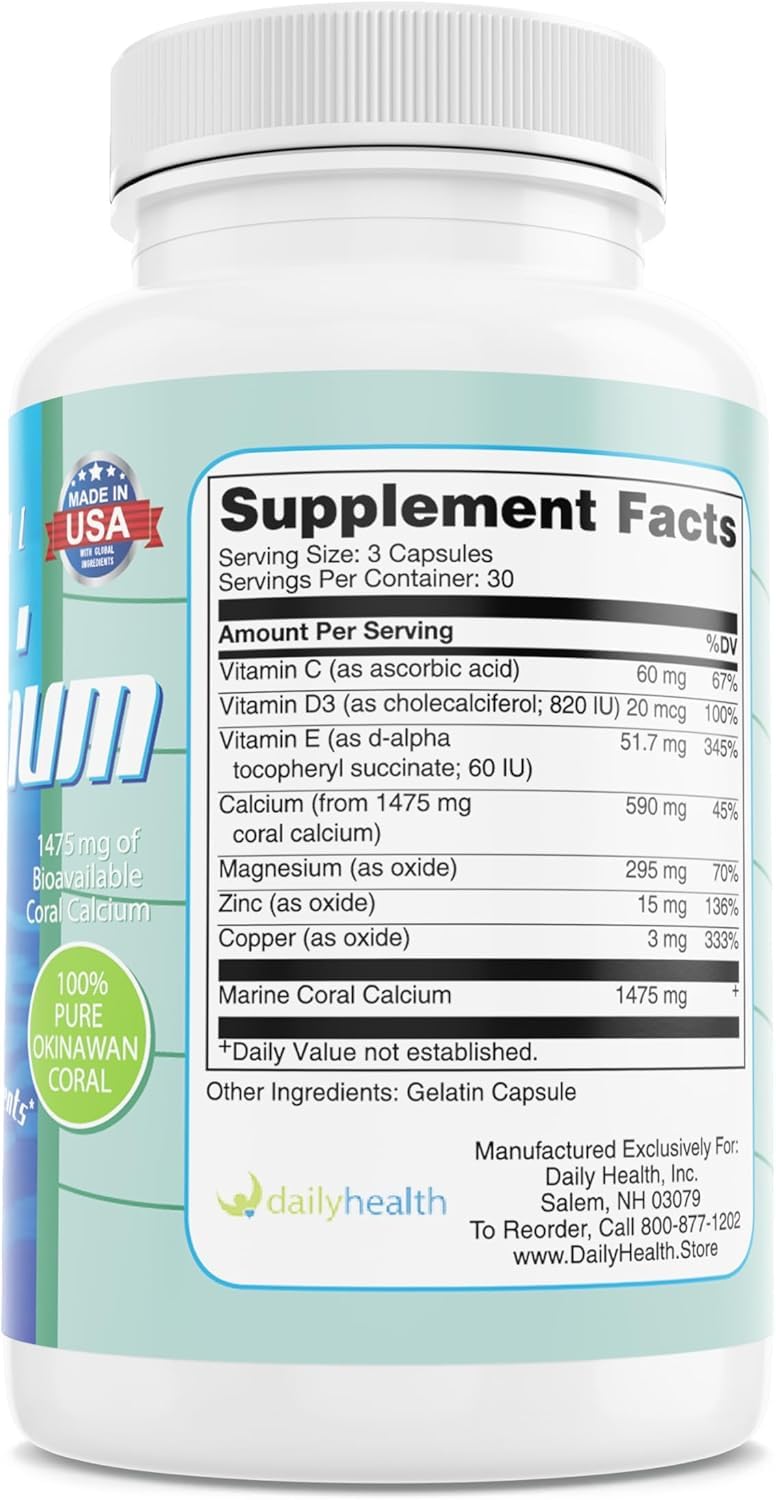 Daily Health, FlexProtex D Joint Muscle Support Supplement 3 Bottles Plus 1 Bottle Daily Marine Coral Calcium 90 Capsules Daily Health buy supplements canada