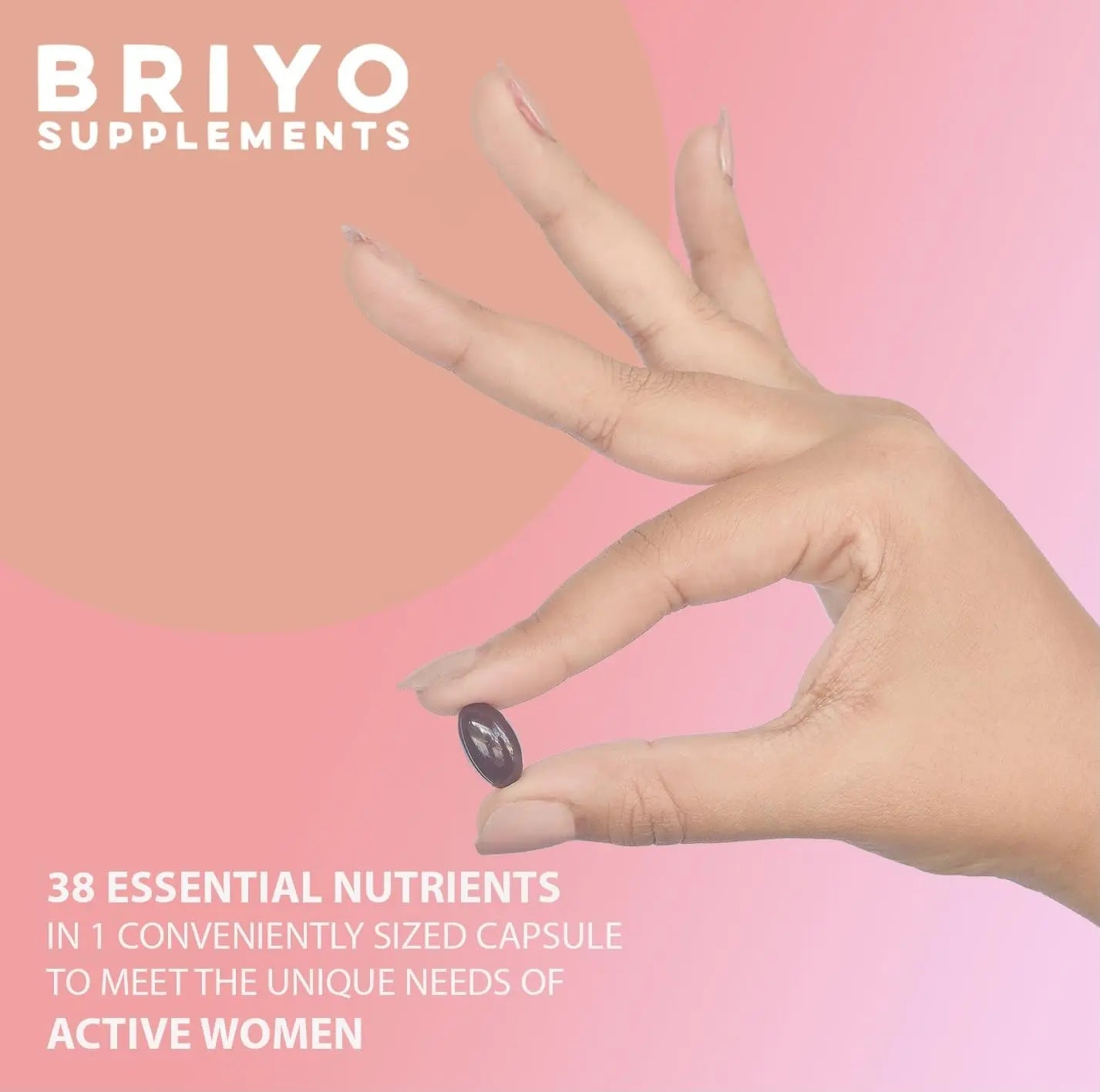 Briyosis All Around Women - 38 nutrients (Essential Vitamins, Minerals, Natural extracts, Amino acids, Primrose Oil) - 90 Capsules Briyosis buy supplements canada