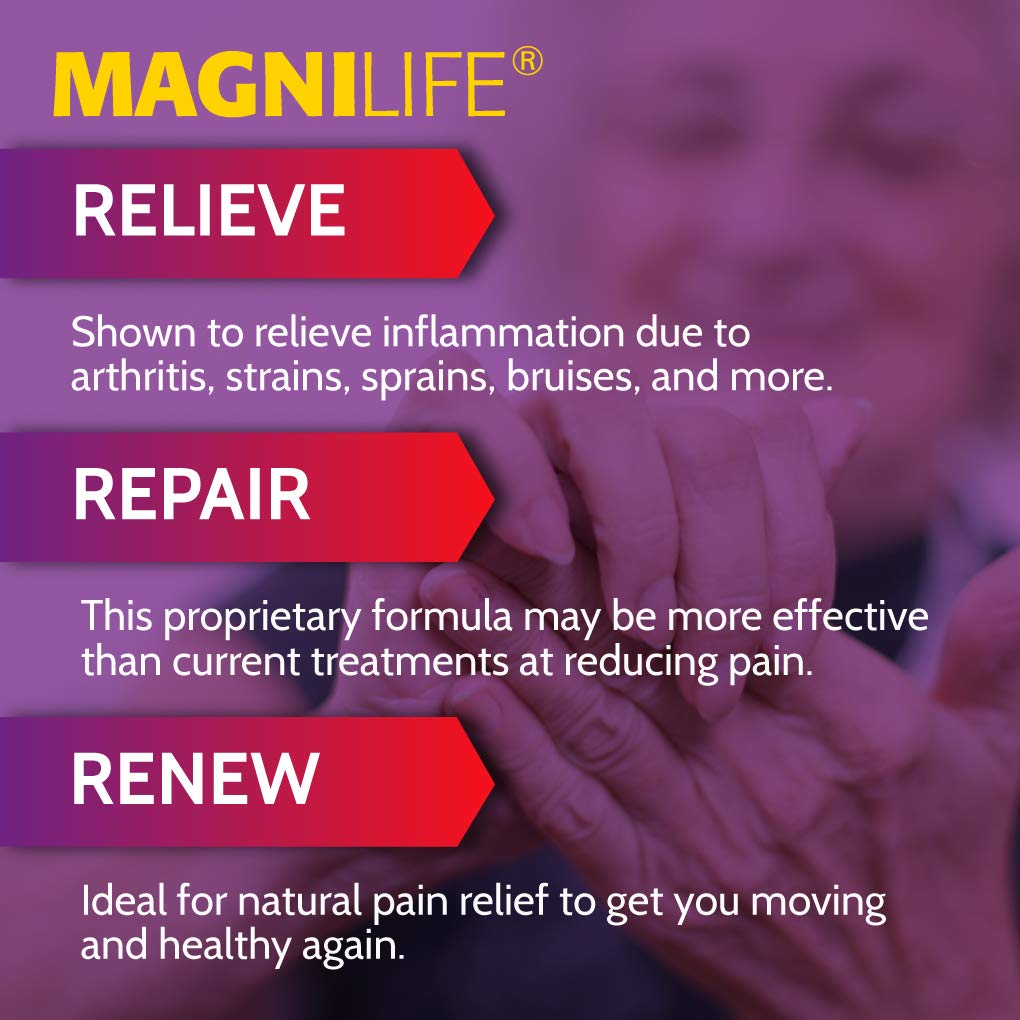 MagniLife Pain & Inflammation Relief Foam, 4 oz, Non-Greasy Arthritis Pain Reliever for Muscle, Joint, Knee, Hip, Back, Foot, Helps Ease Stiffness, Soreness, Swelling & Everyday Discomfort MagniLife buy supplements canada