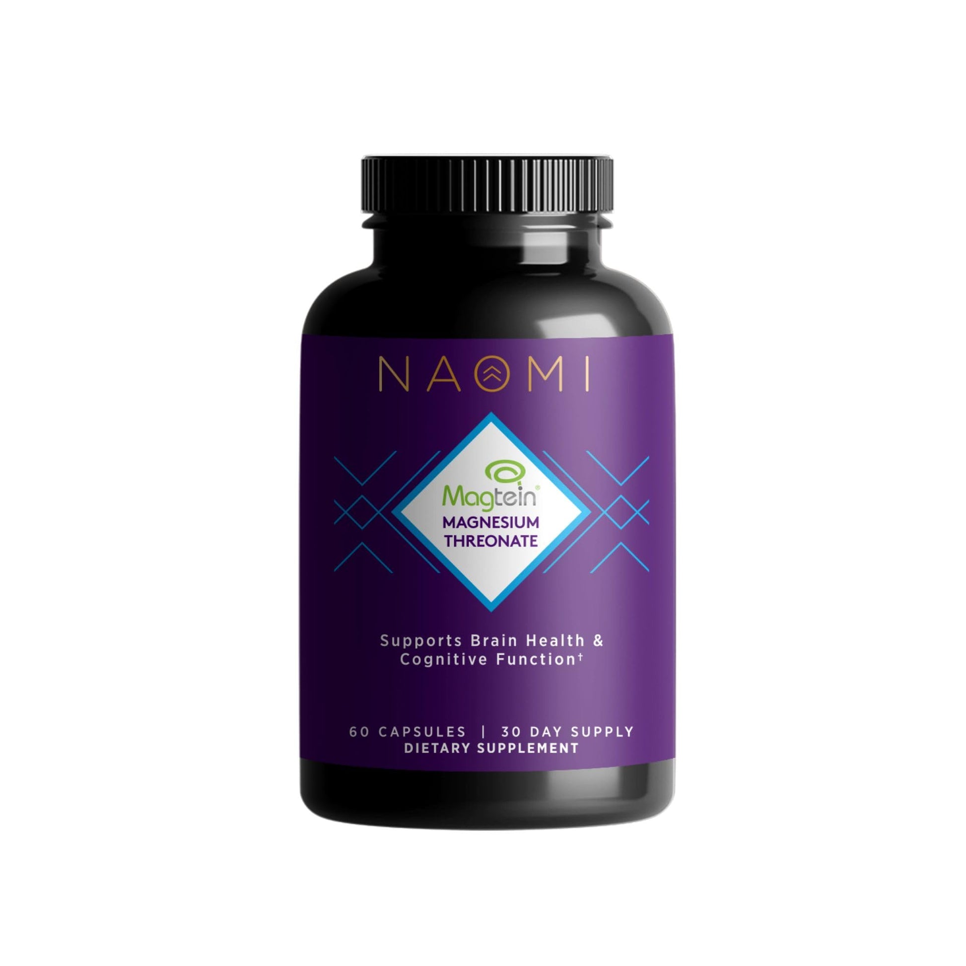 NAOMI Magnesium L-Threonate with 2,000mg Patented Magtein®, High Absorption Elemental Magnesium, Memory Supplement - Brain Health, Focus, Nerve Support, Heart Health, Natural Sleep Aid, 60 Veggie Caps NAOMI buy supplements canada