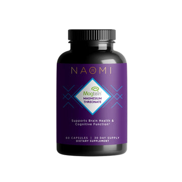 NAOMI Magnesium L-Threonate with 2,000mg Patented Magtein®, High Absorption Elemental Magnesium, Memory Supplement - Brain Health, Focus, Nerve Support, Heart Health, Natural Sleep Aid, 60 Veggie Caps NAOMI buy supplements canada