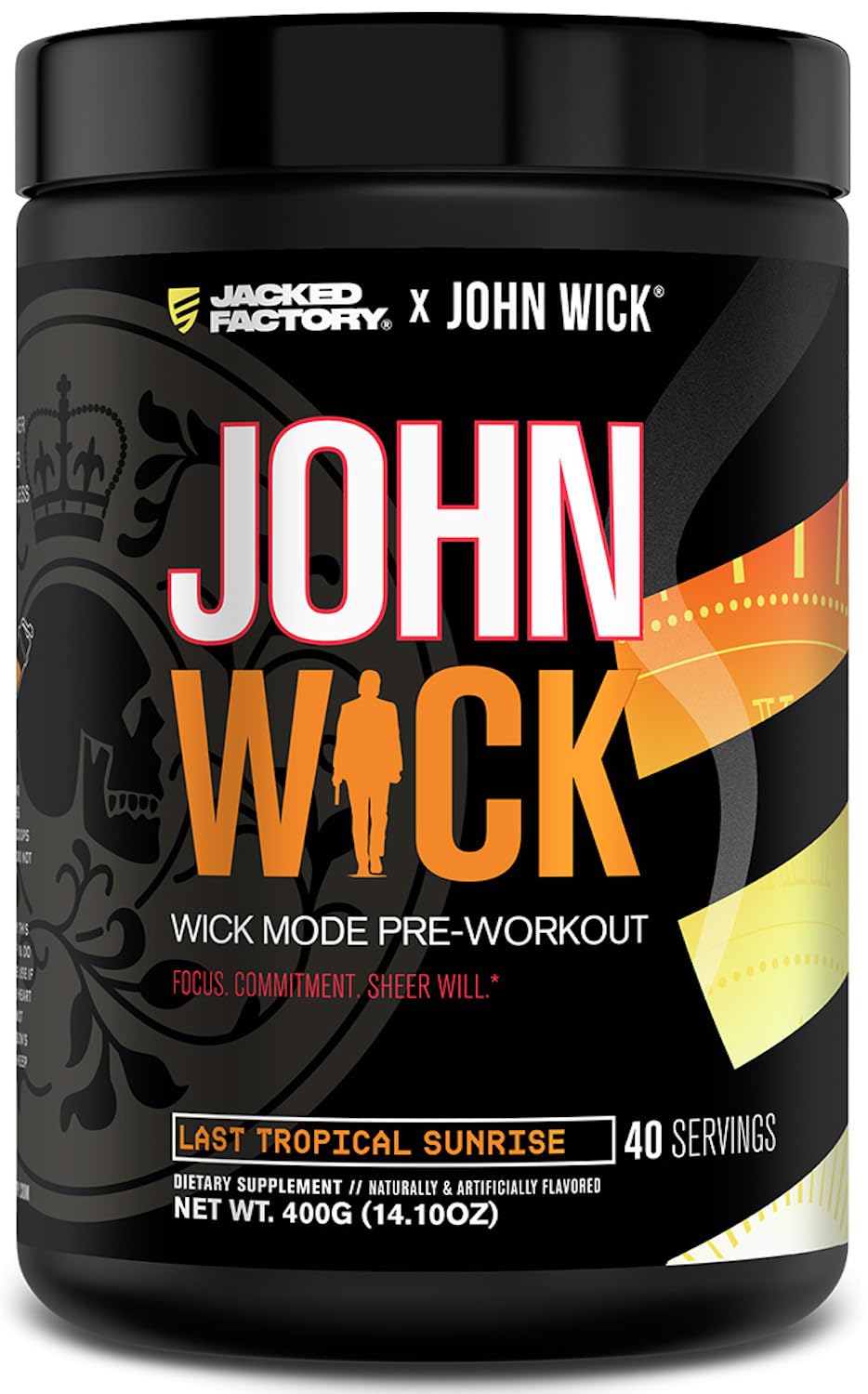 Jacked Factory X John Wick - Wick Mode Pre Workout Powder - Intense Energy, Battle-Ready Focus, Unstoppable Commitment, and Sheer Will Jacked Factory buy supplements canada