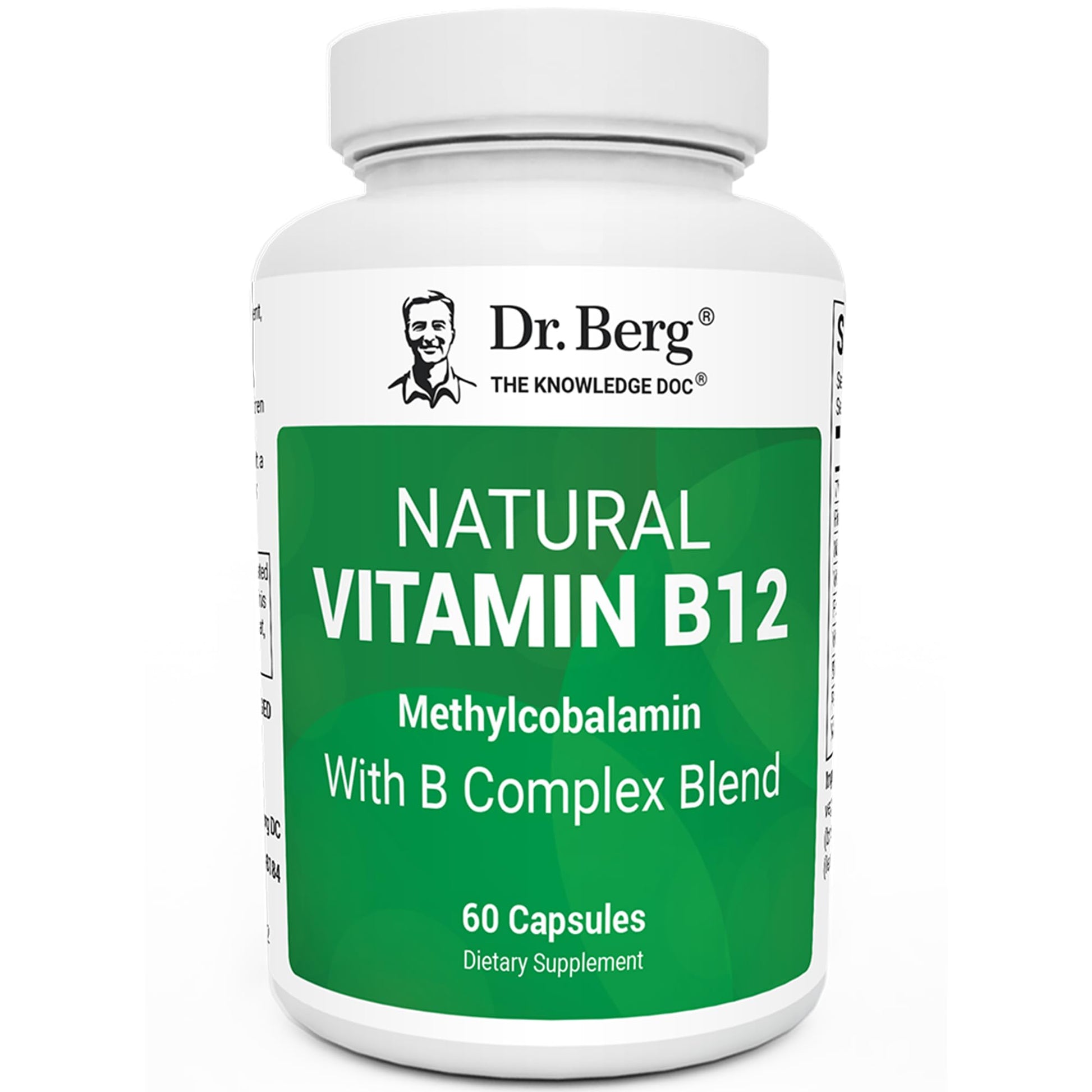 Dr. Berg Natural Vitamin B12 1000 mcg with B Complex Blend - Methylcobalamin B12 for Energy, Nerve Health, and Cognitive Function* - Methylated B12 with Folate - 60 Capsules (2-Month Supply) Dr. Berg Nutritionals buy supplements canada