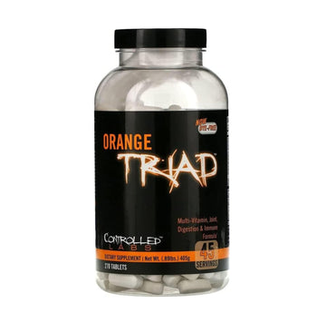 CONTROLLED LABS Orange Triad Daily Multivitamin, Iron Free Sports Supplement for Workout, Digestion, Immune, and Joints, 45 serv - Tablets (270 Count (Pack of 1)) CONTROLLED LABS buy supplements canada