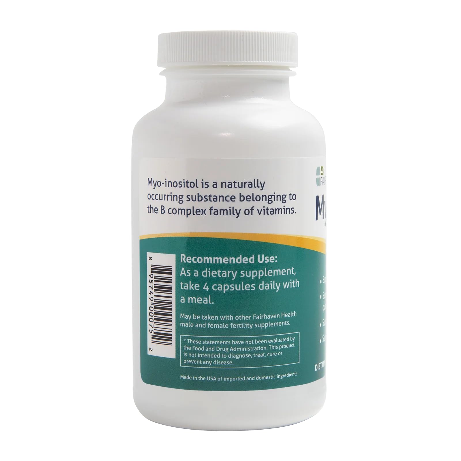 Fairhaven Health Myo-Inositol Supplement 2000mg | Male and Female Fertility Supplement Fairhaven Health buy supplements canada