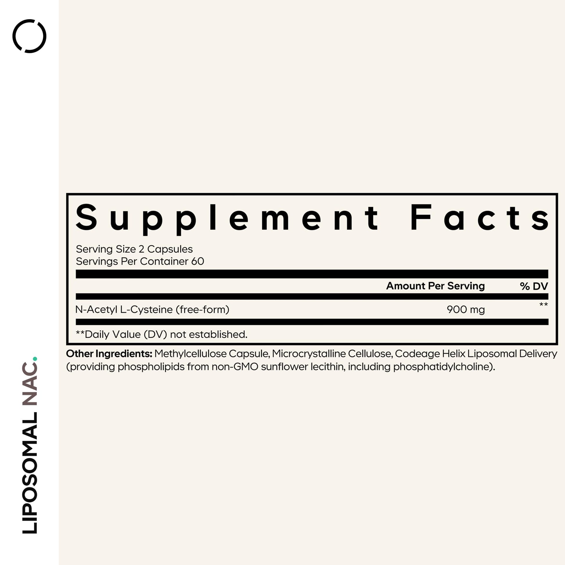 Codeage Liposomal NAC Supplement - N-Acetyl L-Cysteine Amino Acid - 2 Month Supply - Free-Form NAC - Phospholipid Complex - Vegan, Non-GMO, Gluten-Free, Dairy-Free - 120 Capsules Codeage buy supplements canada