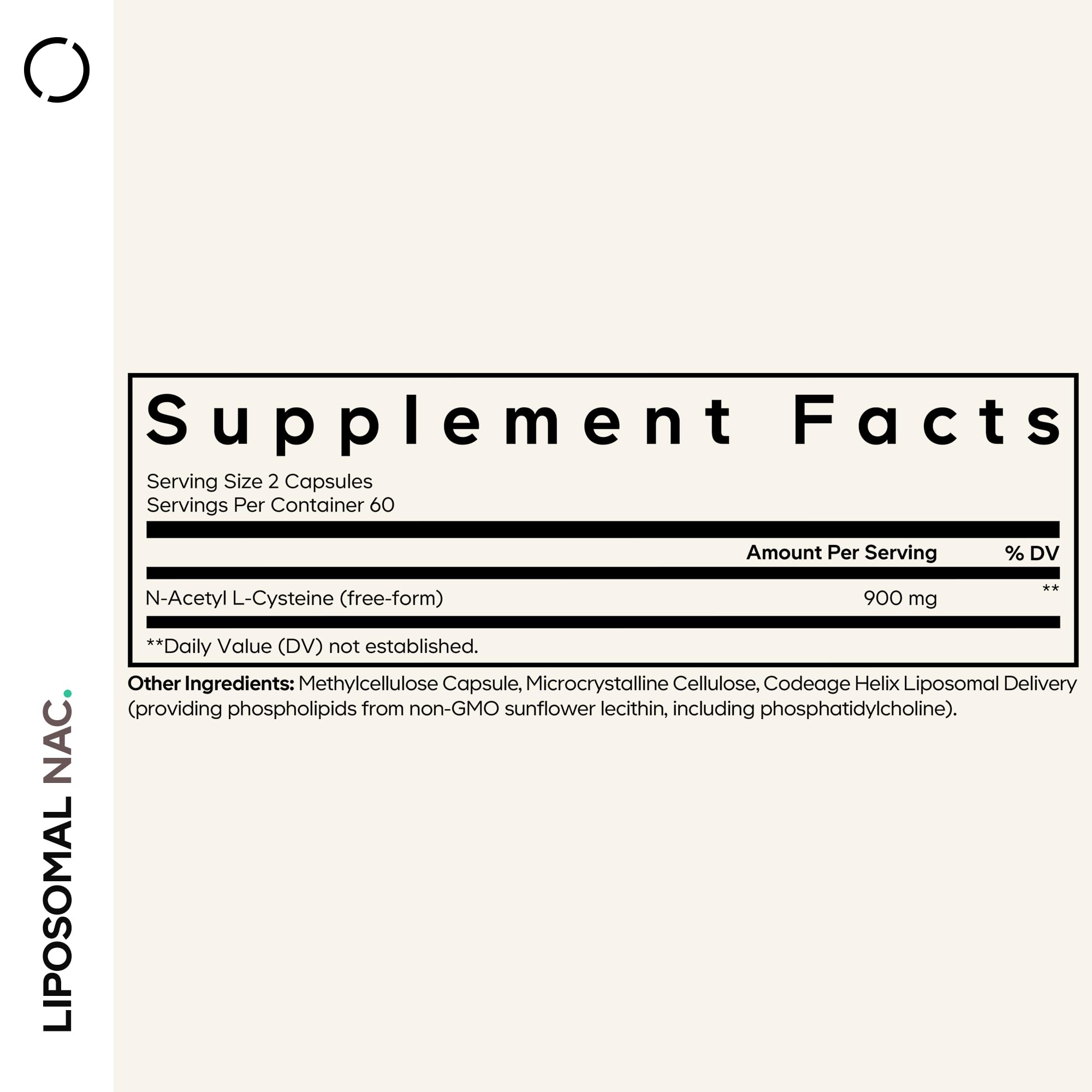 Codeage Liposomal NAC Supplement - N-Acetyl L-Cysteine Amino Acid - 2 Month Supply - Free-Form NAC - Phospholipid Complex - Vegan, Non-GMO, Gluten-Free, Dairy-Free - 120 Capsules Codeage buy supplements canada