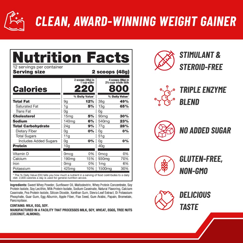 Naturade Weight Gain Nutrition Drink Mix for Healthy Weight Support, Balanced Calories with Protein, Vitamins & Minerals, Vanilla - 20.3 oz Naturade buy supplements canada